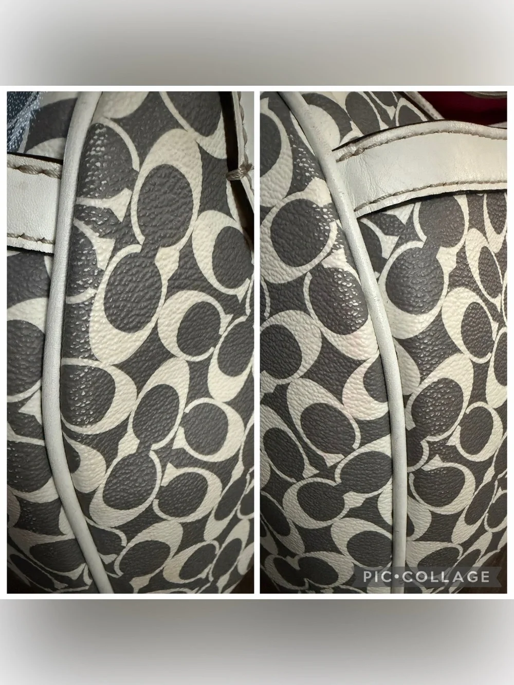 Coach Chelsea Heritage Satchel/Shoulder Bag & Cosmetic Pouch